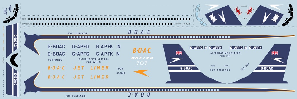 Boeing 707 BOAC - авиалайнер — 4401-dec