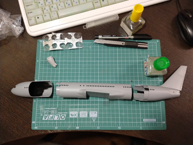 Boeing E-767 AWACS. Конверсионный набор из смолы для модели Боинг 767-300 (Звезда/Revell) — 11