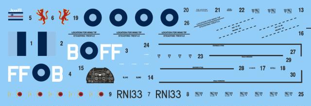 Supermarine Spitfire F.Mk.XIV - истребитель RAF, SEAC — decal