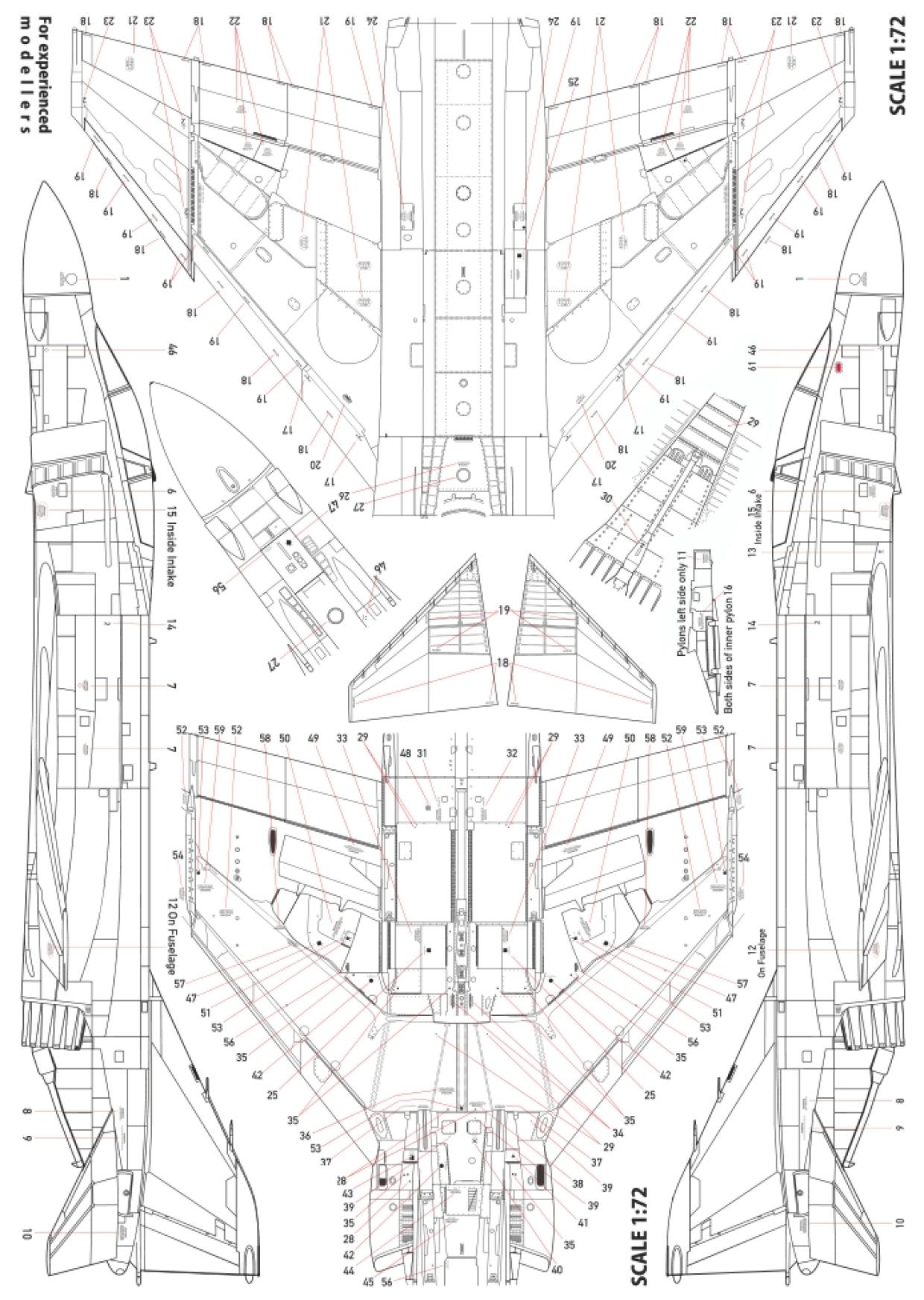 McDonnell F-4J Phantom II - палубный истребитель — full_72036-1-72-mcdonnell-f-4b-phantom-ii-4